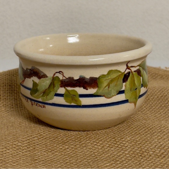 Vintage Casey pottery small stoneware bowl signed by Janice Brown - Picture 1 of 4